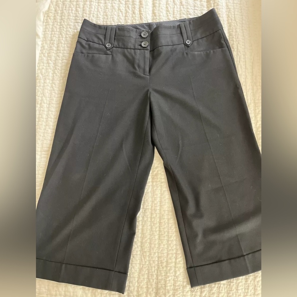 Classic Black Cropped Dress Pants for Women